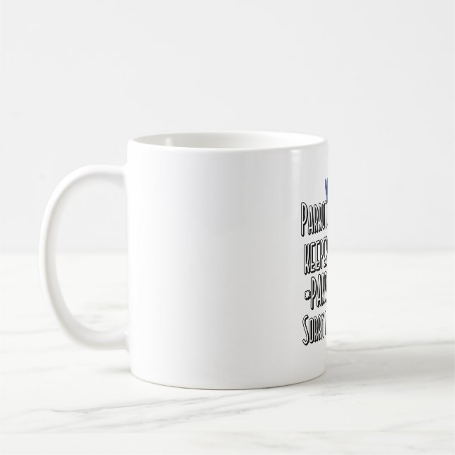 S är för Scarlet Macaw Kaffemugg (Vänster)