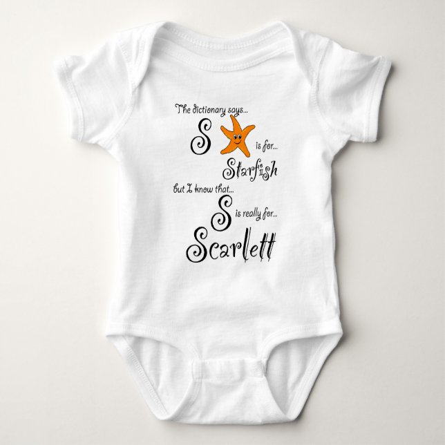 S är för Scarlett Starfish Tee (Framsida)