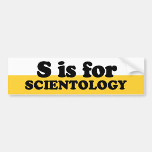 S ÄR FÖR SCIENTOLOGY BILDEKAL