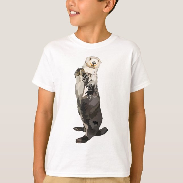 S är för Sea Otter T Shirt (Framsida)