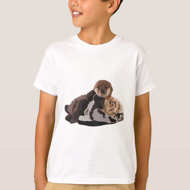 S är för Sea Otter T Shirt (Framsida)