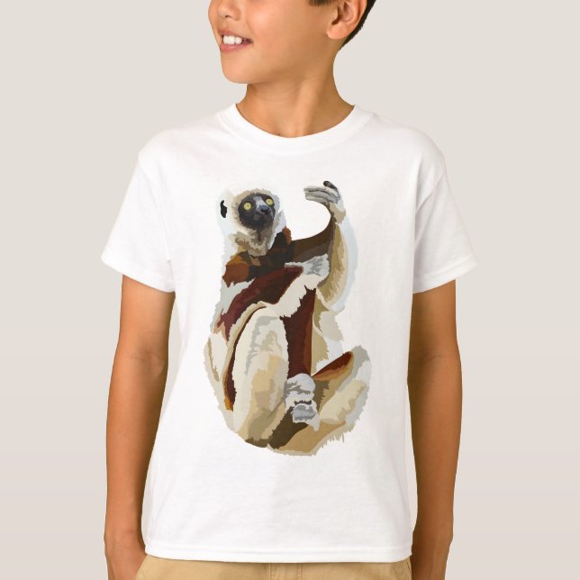 S är för Sifaka Lemur T Shirt (Framsida)