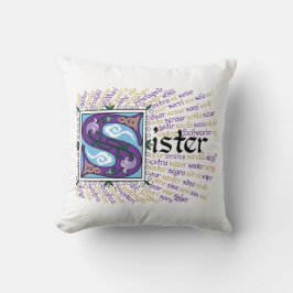 S är för Sister Pillow Kudde