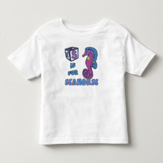 S är för skjorta för Seahorsesmåbarn T Shirt