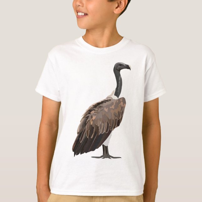 S är för Slender fakturerad vulture T Shirt (Framsida)