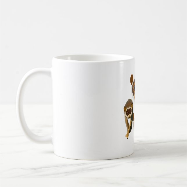 S är för Slender Loris Kaffemugg (Vänster)