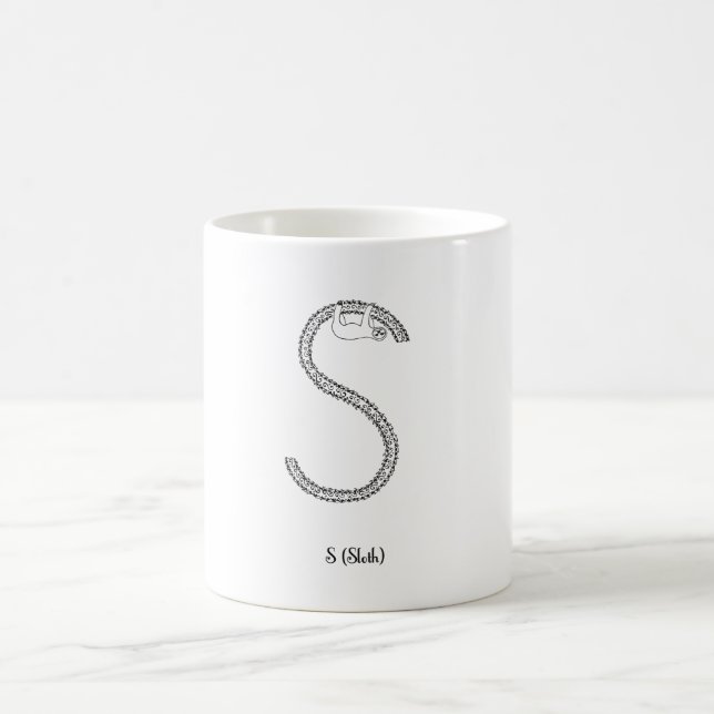S är för Sloth Kaffemugg (Center)
