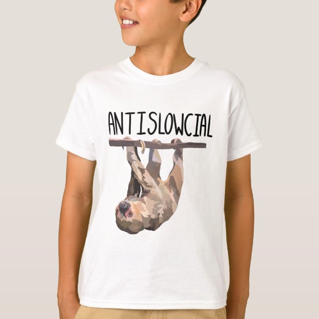 S är för Sloth T Shirt (Framsida)