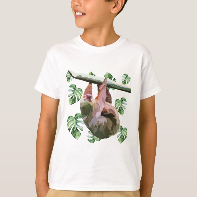 S är för Sloth T Shirt (Framsida)