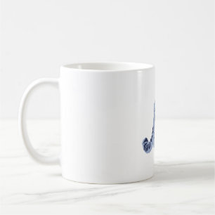 S är för Snö Leopard Kaffemugg