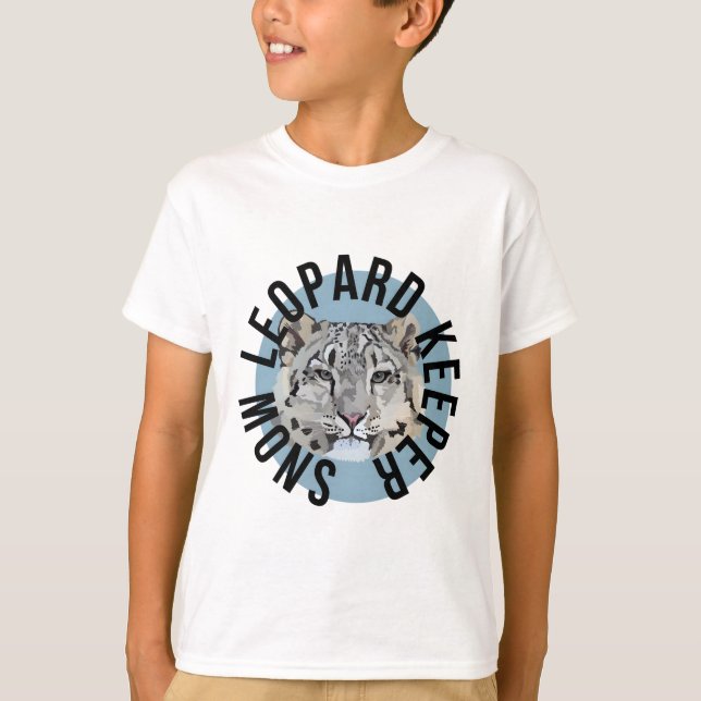 S är för Snö Leopard T Shirt (Framsida)