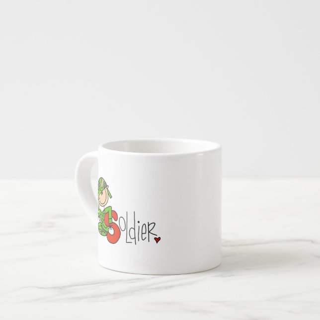 S är för soldat espressomugg (Framsida vänster)