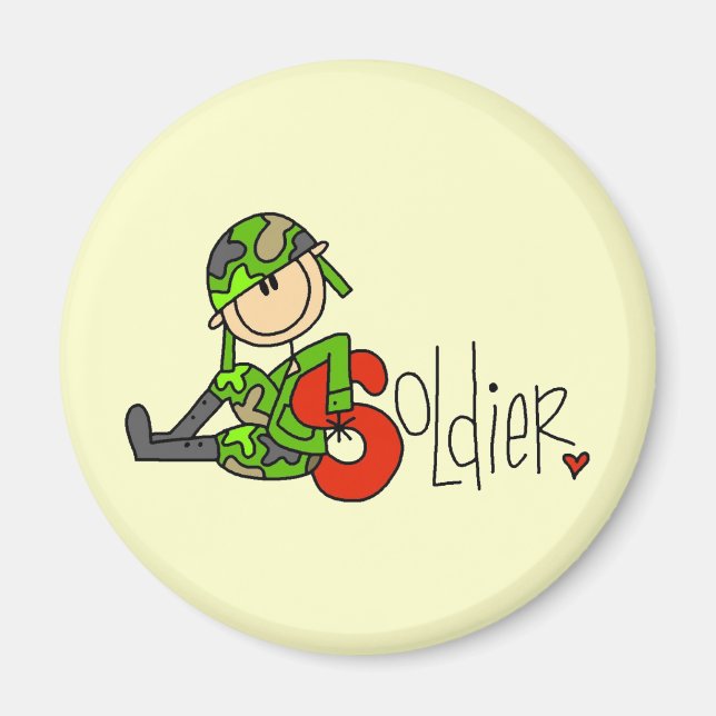S är för soldat magnet (Framsidan)