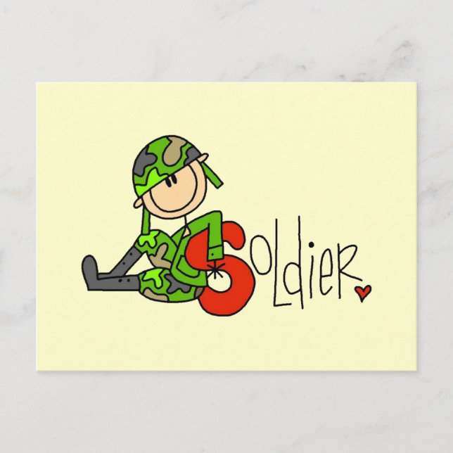 S är för soldat vykort (Framsida)