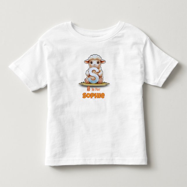 S är för Sophie - Personlig Toddlare Tröja (Framsida)