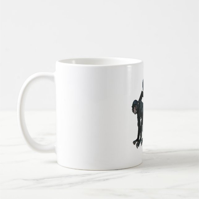S är för Spider Monkey Keeper Kaffemugg (Vänster)