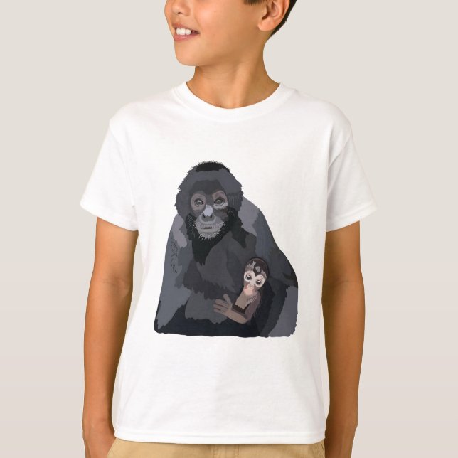 S är för Spider Monkey Keeper T Shirt (Framsida)