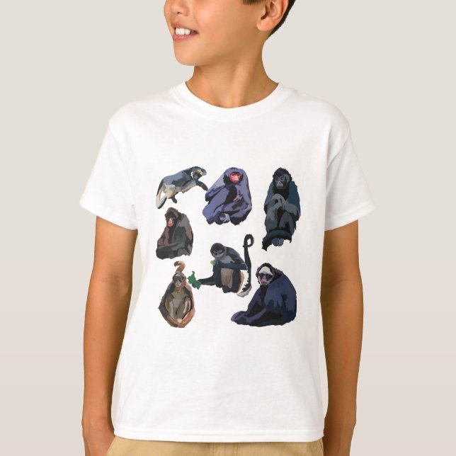 S är för Spider Monkey T Shirt (Framsida)