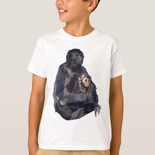 S är för Spider Monkey T Shirt (Framsida)