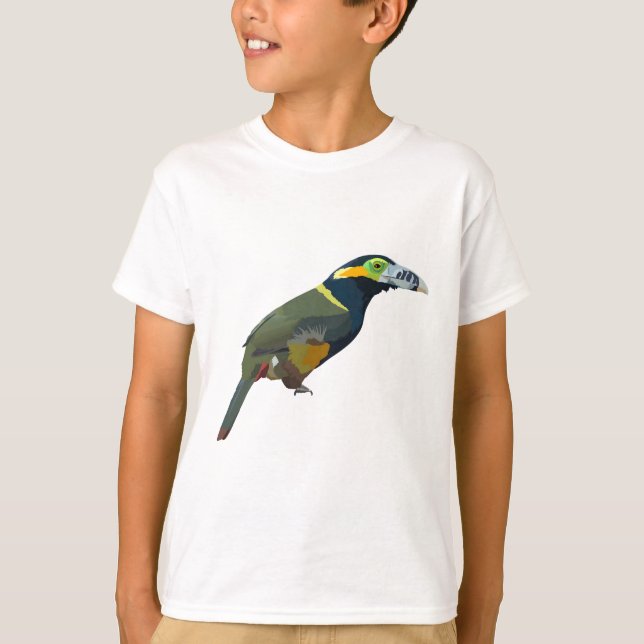 S är för spotfakturerad Toucan T Shirt (Framsida)