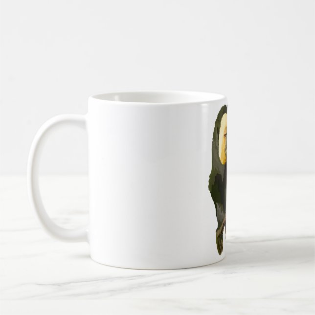 S är till Saki Monkey Kaffemugg (Vänster)