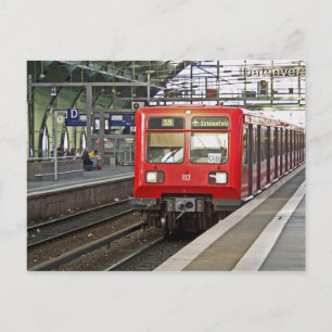 S - Bahn Berlin, Tyskland. Metro. Vykort