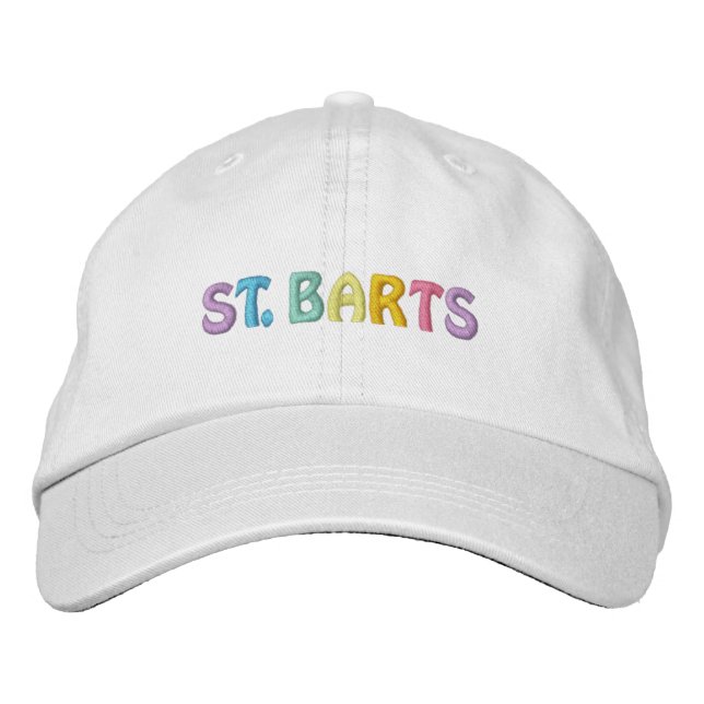 S. BARTS cap Broderad Keps (Framsida)