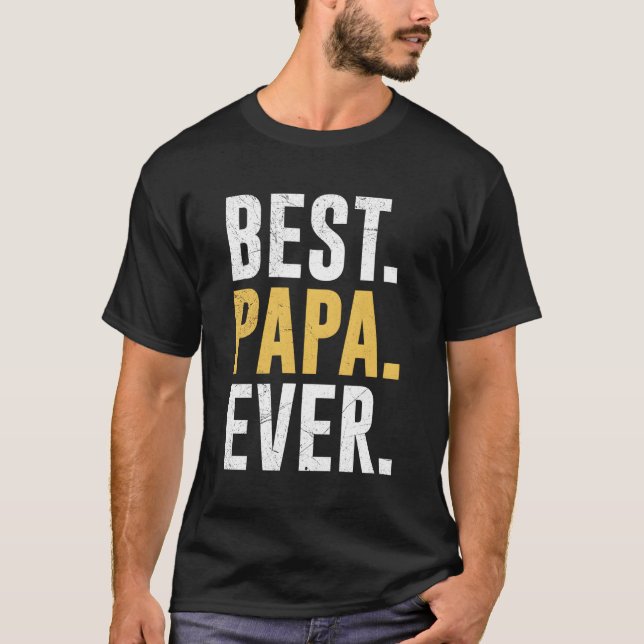 S Bästa Pappa någonsin Fars dag T Shirt (Framsida)