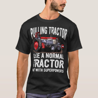 S Black Tractors Dragande Superkraftsglädje T Shirt