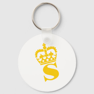 S - Brev - namn Nyckelring