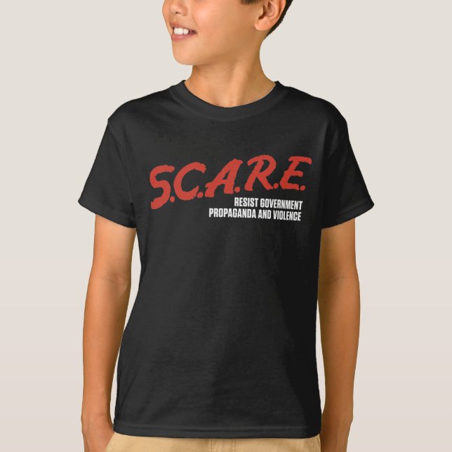 S.C.A.R.E motstår regerings- skjortor Tee Shirt (Framsida)
