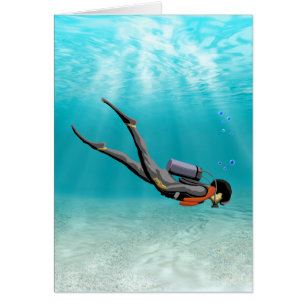 S.C.U.B.A. Diver Hälsningskort