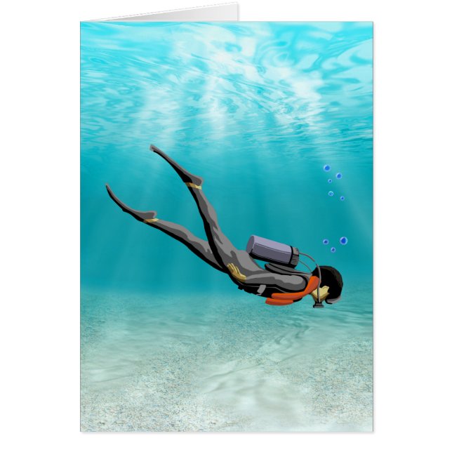 S.C.U.B.A. Diver Hälsningskort (Framsidan)