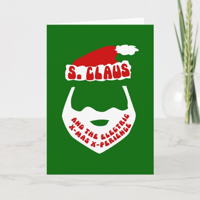S. Claus och Electric X-Mas X-Perience Helgkort (Framsida)