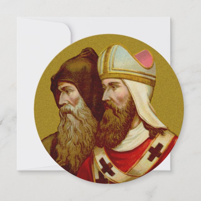 S. Cyril & Methodius (M 001) Blank Greeting Card (Framsida)