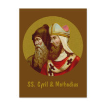 S. Cyril & Methodius (M 001) Lodrät Postcard