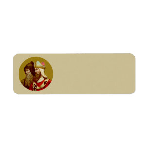 S. Cyril & Methodius (M 001) Narrow Returadress Etikett