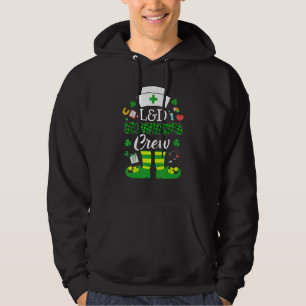S&d St Patricks Nurse Crew St Patrick Day Leprecha Hoodie