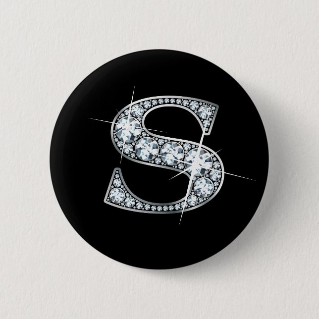 "S" Diamond Bling-knapp Knapp (Framsida)