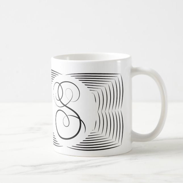 S-elegantMonogram Kaffemugg (Höger)