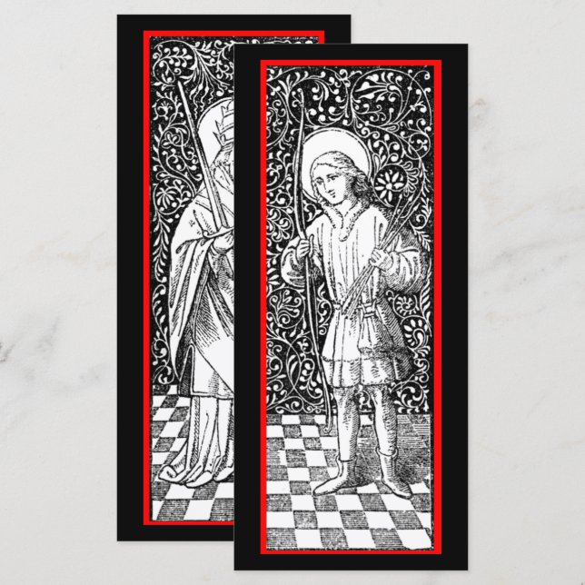 S. Fabian & Sebastian (BG 01)-kort (Fram/baksida)