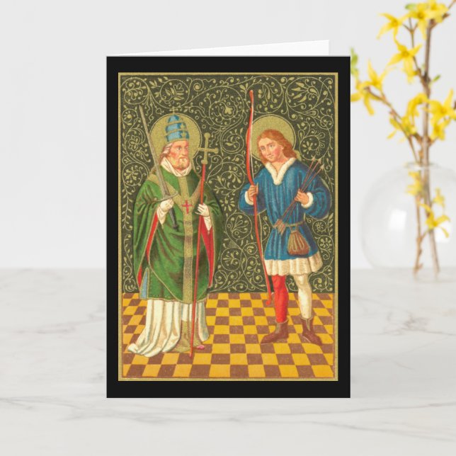 S. Fabian & Sebastian (PA 01) Kort (Gul blomma)