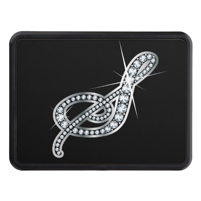 S Faux-"Diamond Bling" Tow Hitch Cover Dragkroksskydd (Framsidan)