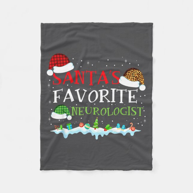 s Favorite Santa Neurologist Fun Fleecefilt (Framsidan)