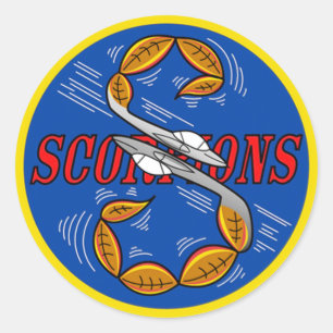 S Flight Scorpions Runt Klistermärke