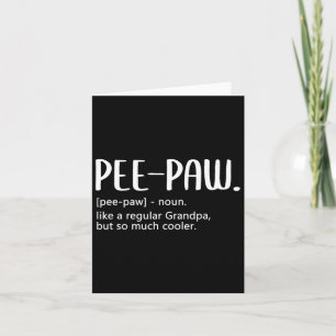 S För manar Fars dag Regular Grandpa Pee-tass Kort