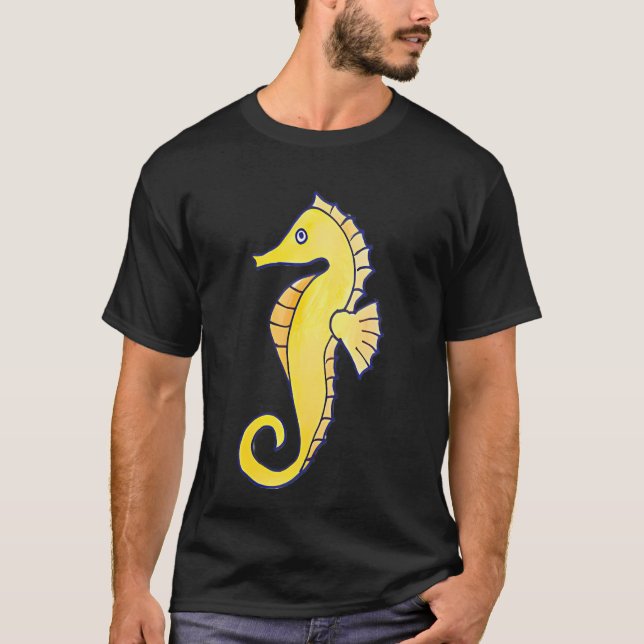 S för sjöhästar t shirt (Framsida)