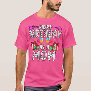 s Första födelsedag som A Mamma Moderskap Baby Rev T Shirt