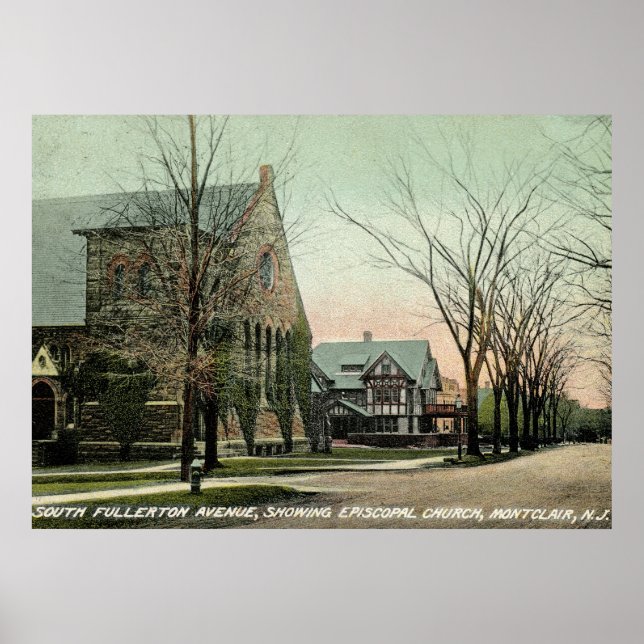 S. Fullerton Ave., Montclair, NJ Vintage Poster (Framsidan)
