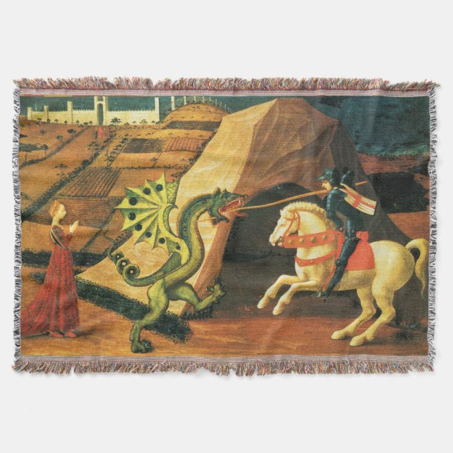 S. GEORGE, DRAGON OCH PRINCESS AV Paolo Uccello Filt (Framsidan)